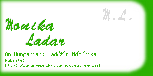 monika ladar business card